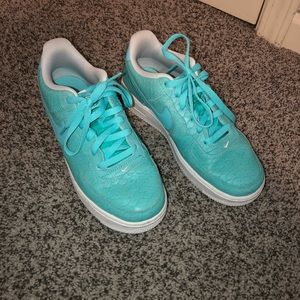 Aqua Nike Air Force 1’s